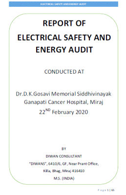 E-report of Energy and Safety Audit of Hospital